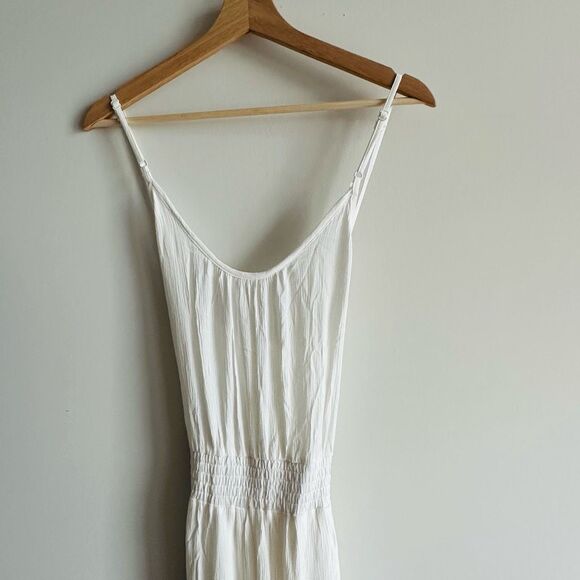 PRANA‎ Fernie Wide Leg White Jumpsuit NWT – Size Small – Adjustable Straps Modal - Picture 2 of 12